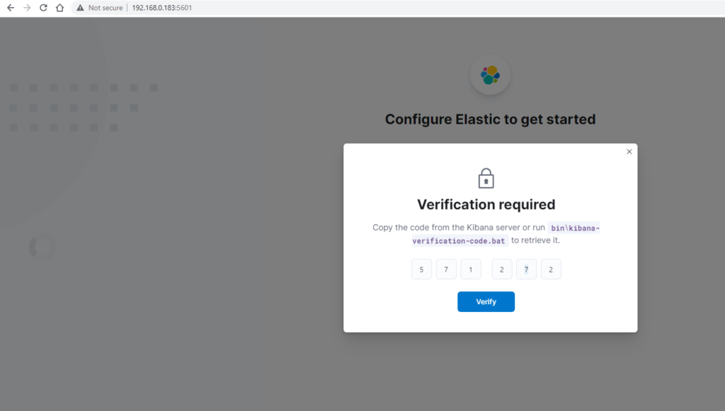 Kibana Elasticsearch Verification Token Value